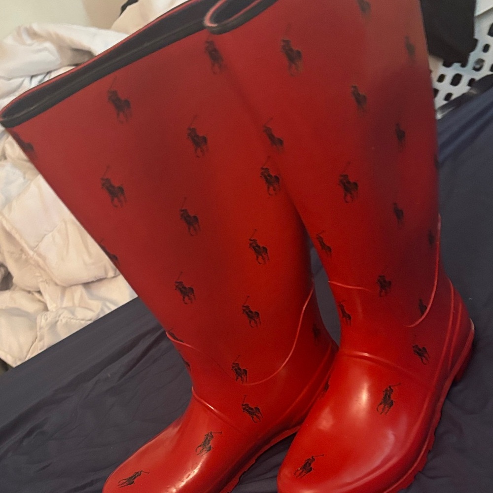 Polo by Ralph Lauren Red Rain Boots